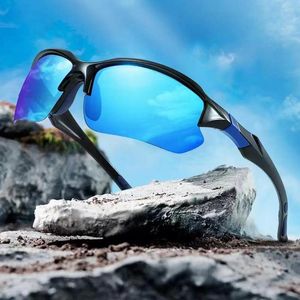 Lunettes de soleil Anti-Glare Sports légers polarisés pour la pêche à vélo avec pavé de nez Portable Soleil Anti-UV