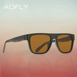 AOFLY Ultralight TR90 Gepolariseerde Zonnebril Vrouwen Vierkant Merk Vintage Rijden Zonnebril Voor Mannen Shades Mannelijke Bril UV400 YQ240120