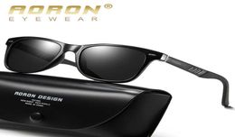 Lunettes de soleil AORON lunettes de soleil polarisées pour hommes femmes lunettes de Vision de conduite TR cadre en aluminium jambes mode lunettes de soleil UV400 gafas 8305358