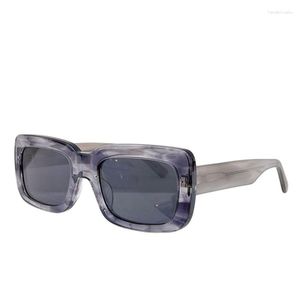 Gafas de sol ATTICO MARFA acetato rectángulo para hombres Tie-dye estilo moda transparente gafas de mujer Casual versátil anteojos