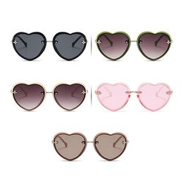 Zonnebril babyjongen meisjes kinderen love-heart frame coating uv bescherming kinderen nuttige xin-sunglasses