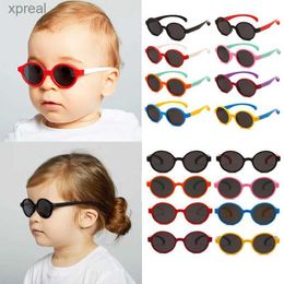 Zonnebril babymeisjes schattige silicagel ronde buiten zonbescherming zonnebril kinderen mooie zonnebril jongens kinderen oogbescherming bril wx