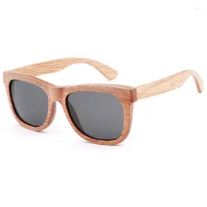 Zonnebril BerWer Bamboe Heren Houten Dames Designer Spiegel Originele Houten Zonnebril