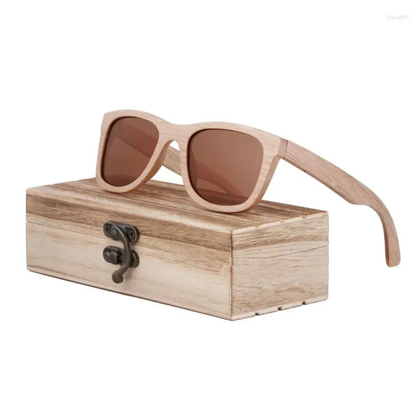 Gafas de sol BerWer Gafas de sol polarizadas de madera para hombres Retro Hombres y mujeres Lujo hecho a mano para amigos como regalos