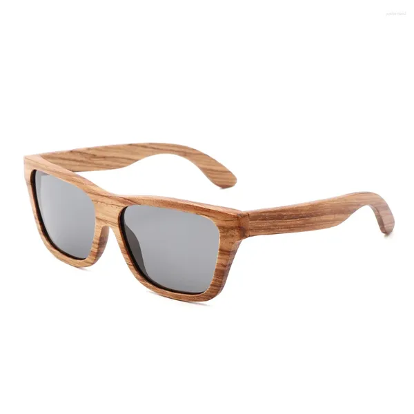 Lunettes de soleil Berwer Zebra Wood Lunettes de soleil polarisées Hommes Femmes Luxe Cadeaux faits à la main Oculos