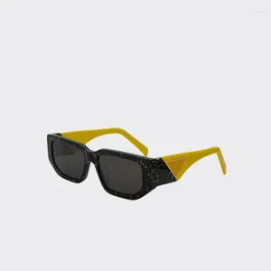 Lunettes de soleil Big Rectangle Millionaire Hommes Haute Qualité Marque Designer Femmes Acétate Lunettes Blanc Rouge Noir