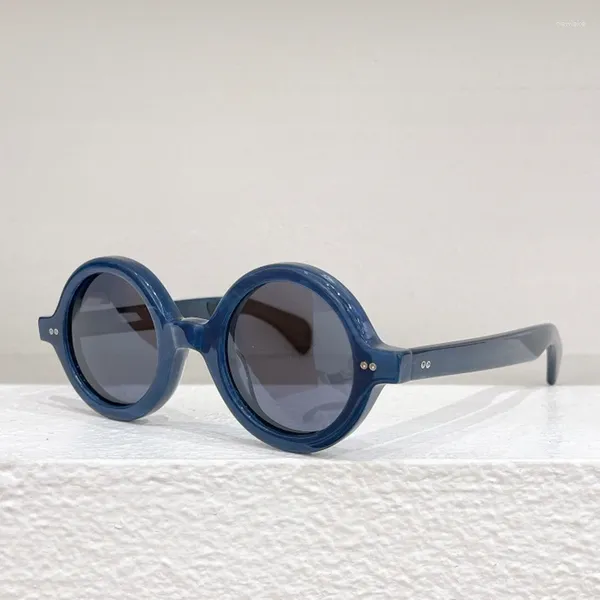 Gafas de sol GRANDE REDONDA Acetato grueso Uv400 Diseñador Clásico Moda Estilo Tortuga Anteojos para unisex