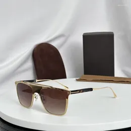 Gafas de sol Acetato negro Productos de tendencia Retro Hombres para mujeres Steampunk Split Marca Diseñador Gafas de sol UV400