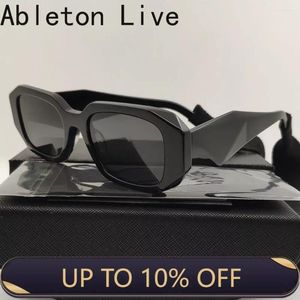 Zonnebrillen Zwarte acetaat vrouwen voor met tape driedimensionale merkontwerper mode kastanje persoonlijkheid zonnebril UV400