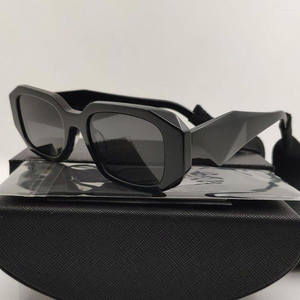 Lunettes de soleil noir acétate femmes fête avec ruban adhésif pour homme esthétique tridimensionnel marque Designer mode Cool lunettes de soleil