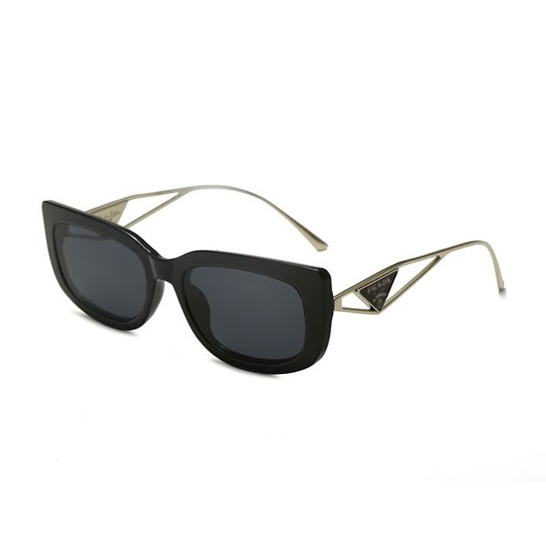 Gafas de sol Gafas de sol negras y frescas Sombras de moda cuadradas Diseñador de marca para mujer Gafas de sol con montura grande Hombres UV400 con caja Gafas de sol Playa Deportes de conducción