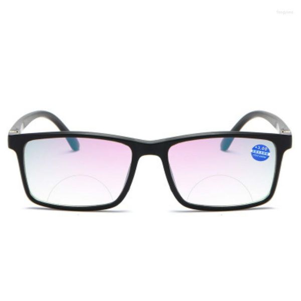Lunettes de soleil noir plein cadre confortable léger Anti-Blu-ray lunettes de lecture hommes et femmes presbytes 1.0 1.5 2.0 2.5 à 4.0