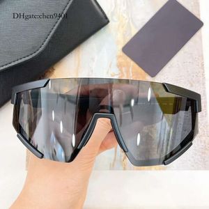 Zonnebril Zwart Masker Schild Zonnebril Grijs Wrap Bril Heren Dames Mode Sunnies Shades UV Brillen wit