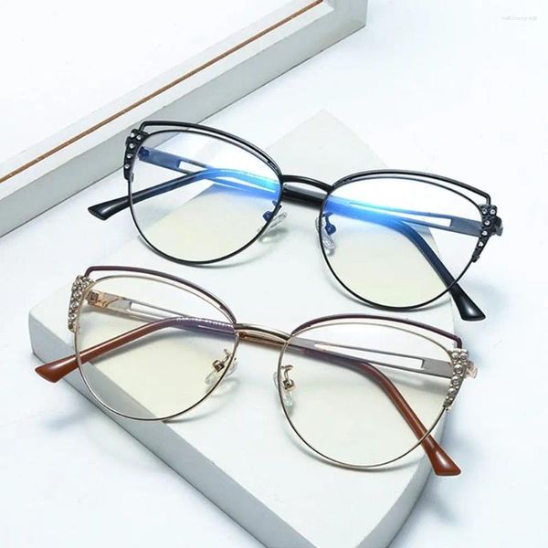 Gafas de sol con bloqueo de rayos azules, gafas antiluz azul, protección ocular vintage, gafas cuadradas de metal, gafas ultraligeras para computadora, oficina