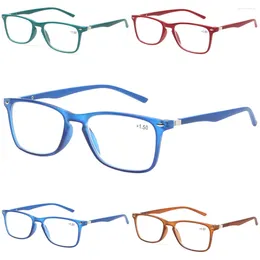 Zonnebrillen Boncamor leesbril voor mannen en vrouwen anti -blauw licht hoogwaardige recept Acryl HD -lenzen 0 1 2 3 4