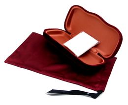 Zonnebril Brillen Case Burgundy Velvet Clamshell Kleine Case Luxe Pakket Bril 5 Kleur Hoogwaardige Brillenkoker Doos