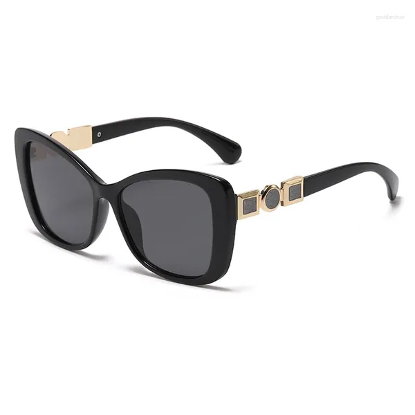 Lunettes de soleil Brand Design Luxury Cat Eye for Women Men Men Classic Trend Driving Beach UV400 Sun Glasses Fashion Ladies masculines Eyewear