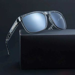 Lunettes de soleil Marque Design miroir lunettes de soleil hommes conduite lunettes de soleil carrées pour hommes mâle UV400 QS730 pêche Sport lunettes Masculino 240401