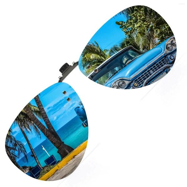 Gafas de sol La marca Polarizado para hombres Polarizado con clip Flip Up Borning sin receta Gafas Mirror - Lente TAC con UV400 809