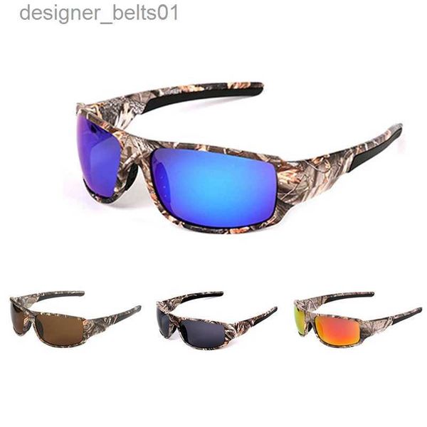 Gafas de sol Camuflaje Gafas de pesca polarizadas Hombres Mujeres Ciclismo Senderismo Conducción Gafas de sol Deporte al aire libre Gafas Camo Montar a prueba de viento L231218