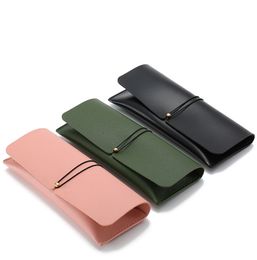 Zonnebril Case Protable Leather Itgangle Eye Bril Bag Protector Dozen Luxe Designer Sun Glass Box WMQ816