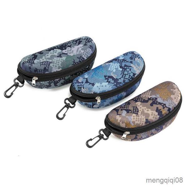 Étuis à lunettes de soleil Sacs Étui à lunettes anti-stress Sac à fermeture éclair Mode Grande boîte de rangement Lentilles de camouflage