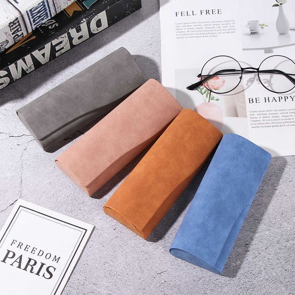 Étuis à lunettes de soleil Sacs Étui à lunettes Femmes Hommes Classique Rétro Soild Couleur Lunettes De Mode Sac Protecteur Lunettes Accessoires Livraison Gratuite J230328