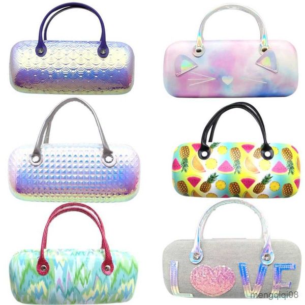 Lunettes de soleil étuis sacs nouvelle mode femmes étui à lunettes dessin animé Portable sac lunettes de soleil boîte lunettes sac pour enfants cadeaux