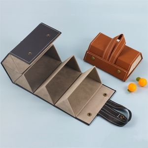 Estuches para gafas de sol Bolsas Organizador de gafas portátil 23456 Almacenamiento de gafas con ranuras múltiples Plegable Múltiples gafas de sol de cuero de PU Estuche organizador de viaje 221010