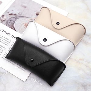 Étuis pour lunettes de soleil Coque en cuir durable pour lunettes Étui rigide Boîte de protection légère et pratique Sac pochette de couleur unie Facile à transporter 230605