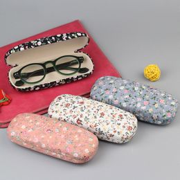 Zonnebrillen Cases Mode Draagbare bril Simple Box Chinese stijl Spektakel Bloemgedrukte tas Transparant 221119