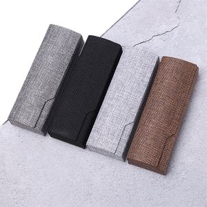 Sunglasses Cases Men Women Vintage Retro Square Glasses Box Linen Folding Eyewear Optical Storage 221119