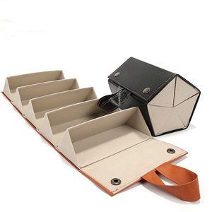 Sunglasses Cases Portable Glasses Organizer 2/3/6 Multi-slot Eyeglasses Storage Display Travel Folding Sunglasses PU Leather Case Home Storage 230615