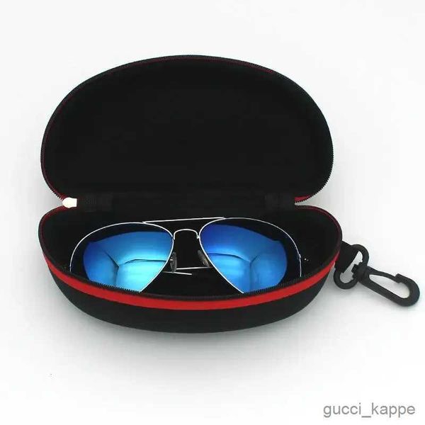 Estuches para gafas de sol Caja protectora para gafas de sol con mosquetón y cremallera portátil Estuche rígido para gafas Paquete de viaje Estuche para gafas Accesorios para gafas R231014