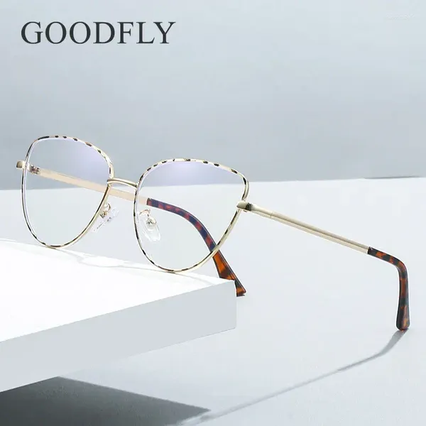 Gafas de sol con montura de ojo de gato para mujer, anteojos de lectura con luz azul, monturas de gafas ópticas de lujo, gafas graduadas para presbicia