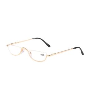 Zonnebril Cat Eye Leesbril Dames Heren Metaal Half Frame Verziend Brillen Vrouw Man Semi Randloos Verziendheid Bril2908607