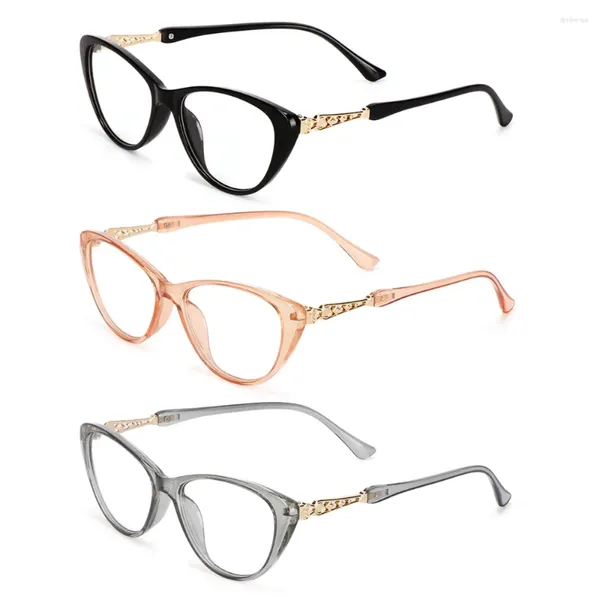 Gafas de sol Cat Eye Reading Gafas Mujeres Men Fashion Reader Eyewear Unisex Presbyopy Diopters 1 1.5 2 2.5 3 3.5 4