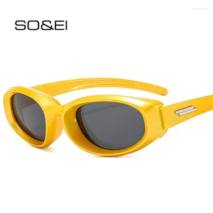 Zonnebrillen Cat Eye Y2K Men Outdoor Sports Shades UV400 Fashion Punk Women Sun Glasses