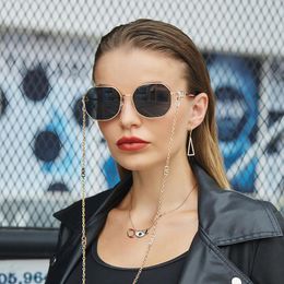 Zonnebrillen keten vrouwen 2022 anti-drop lanyard onregelmatige bril trend luxe verjaardagscadeau