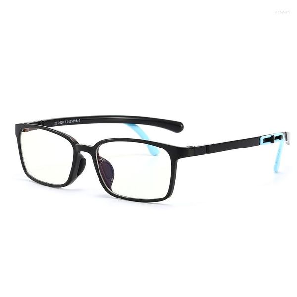 Lunettes de soleil enfants Anti-lumière bleue lunettes TR90 Juniors cadre réglable adolescent ordinateur carré Prescription lunettes