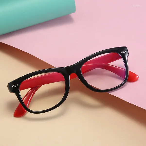 Lunettes de soleil Anti-bleu pour enfants, verres de Protection oculaire Anti-rayonnement pour étudiants n'ont aucun diplôme pour jouer à l'ordinateur