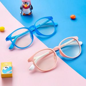 Zonnebrillen Kinderblazen Anti Blue Light Laser Fatigue Baby -bril bril TR90 Optische kinderen Framessunglasses