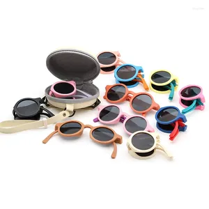 Zonnebrillen Opvouwbare kinderzonnebril voor jongens UV-bestendige zonnebrandbril Modieuze babyzonneschermen voor meisjes
