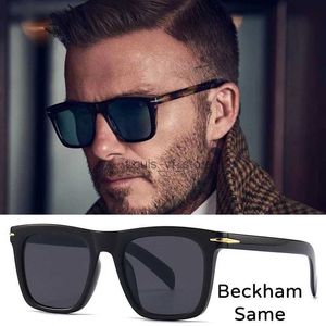 Lunettes de soleil Classique Beckham lunettes de soleil hommes marque de luxe Designer Vintage rétro carré femmes Anti lumière bleue lunettes de soleil Uv400 nuances H24223