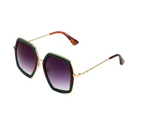 Gafas de sol Marca clásica Retro mujer Gafas de sol Diseñador de lujo Gafas Marco de metal Diseñadores Gafas de sol Mujer GG0106