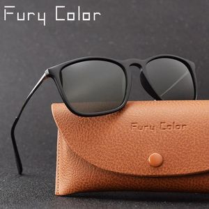 Gafas de sol Gafas de sol clásicas HD polarizadas Mujeres Hombres Conducción Moda Gafas de sol vintage Uv400 Gafas de sol femeninas con caja 4187