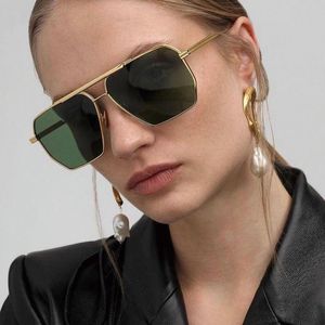 Zonnebrillen klassieke roze spiegel vierkant piloot gepolariseerd mannen vrouwen merk vintage zonnebrillen bruine tinten brillen brillen uv400 protectionsunglasses