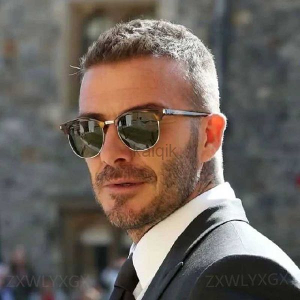 Lunettes de soleil Lunettes de soleil polarisées classiques Men Femmes Retro Brand Designer High Quality Vintage Sun Sun Feme Feme Male Mirror Sunror Sungass 240416