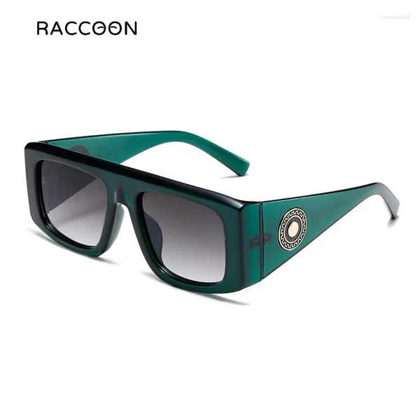 Gafas de sol clásicas retro cuadradas mujeres hombres vintage marca de lujo diseñador escudo sombras moda moda unisex plana superior gafas de sol