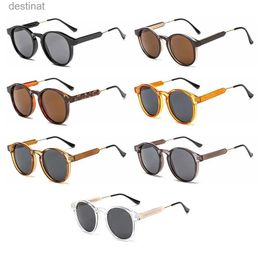 Óculos de sol clássico redondo óculos de sol quadrados para mulheres homens vintage óculos de sol ShadesL231219